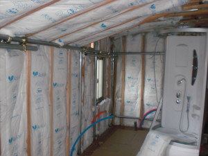 Now for a little insulation...